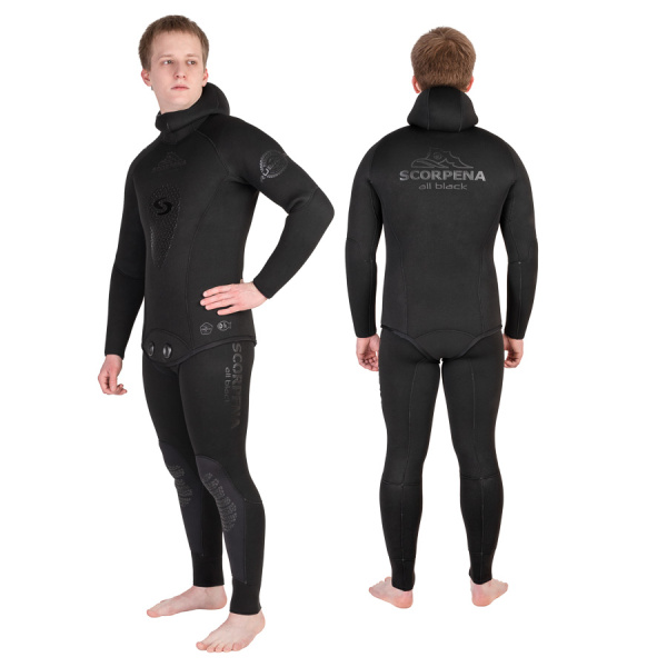 Гидрокостюм Scorpena AllBlack 7мм (XXL)